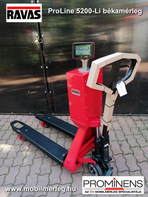 RAVAS ProLine 5200-Li - mérleges raklapemelő, békamérleg, mérleges béka